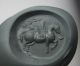 Sasanian Stamp Seal,  4th - 7th Century Ad,  Green Stone,  Winged Horse,  Star,  22 Mm Near Eastern photo 4