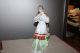 Russian Girl With Flower Porcelain Figurine Kiev Ceramica Ussr Figurines photo 1