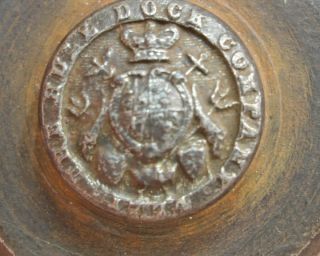 Victorian Great Britain The Hull Dock Company Button Die Mold Marked 1774. photo