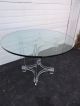 Mid - Century Modern Lucite & Chrome Glass - Top Dining Table / Dinette Table 6688 Post-1950 photo 1