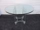 Mid - Century Modern Lucite & Chrome Glass - Top Dining Table / Dinette Table 6688 Post-1950 photo 2
