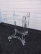 Mid - Century Modern Lucite & Chrome Glass - Top Dining Table / Dinette Table 6688 Post-1950 photo 7