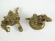 2 Quality Brass Aztec South American Indian Figures Pre Columbian America Native American photo 2