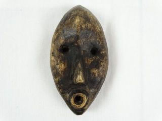 Old West African Tribal Ethnographic Hand Carved Wood Spirit Mask Africa photo