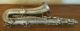 1928 Buescher Elkhart True Tone Low Pitch C Melody Silver Saxophone & Case Wind photo 2