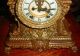 Rare Antique Ansonia 1901 Teutonic Aesthetic Brass Bronze Shelf Clock W/ Gilt Nr Clocks photo 3