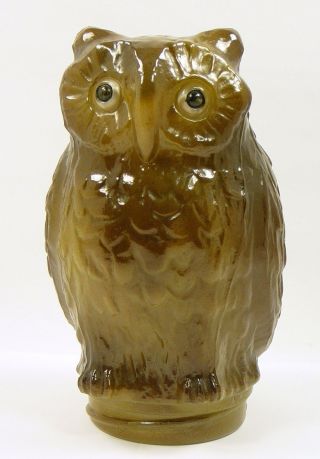 Tiffin Art Glass Owl Figurine Lamp Light Shade Globe Only (no Base) Vintage photo