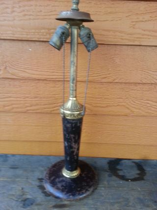 Antique Salvaged Table Lamp For Restoration - Art Deco / Noveau Shabby Country photo
