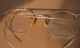 Antique Bifocal Eyeglasses 1/10 12kt Gold Filled With Case 1920s Optical photo 1