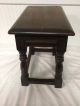 Antique English Dark Oak Foot Stool Bench Plant Stand Small Table 1800-1899 photo 1