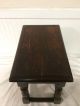 Antique English Dark Oak Foot Stool Bench Plant Stand Small Table 1800-1899 photo 2