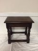 Antique English Dark Oak Foot Stool Bench Plant Stand Small Table 1800-1899 photo 7