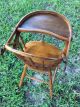 Antique Vintage Wooden 1930 Nichols & Stone Windsor Baby High Chair Very Rare 1900-1950 photo 3