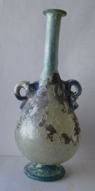 Aantik Roman Glass Vase With Two Handhes photo