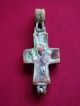 Wow Russian Bronze Cross - Encolpion Xiv - Xv Century Ad Great Patina Byzantine photo 3