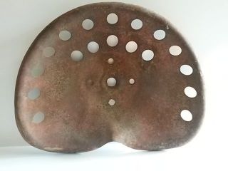 Antique Primitive Old Rustic Metal Tractor Seat Great For Country Decor photo