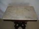 Authentic 19th C Marble Top Victorian Walnut Parlor Table,  Antique 1800-1899 photo 1