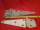 2 Large Unmatched Industrial Rustic Barn Door Gate Hinges/ Steampunk Hearth Ware photo 1