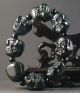 Chinese Natural Jade Stretchy Bracelet With Hand - Carved Buddha ' S Beads Bracelets photo 2
