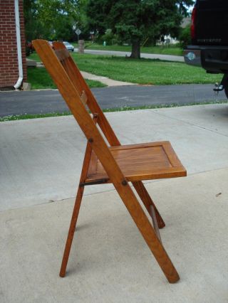 6 Folding Wooden Chairs photo