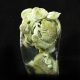 Hand Carved Natural Dushan Jade Statue - - - Lotus& Fish 3 Other Antique Chinese Statues photo 1