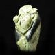 Hand Carved Natural Dushan Jade Statue - - - Lotus& Fish 3 Other Antique Chinese Statues photo 2