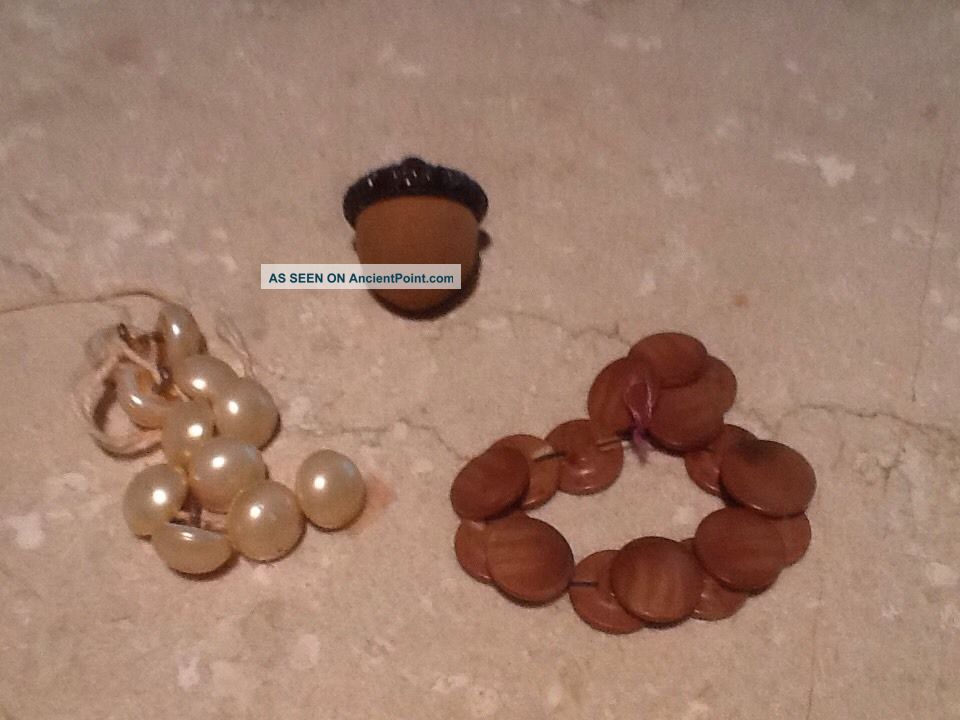 Antique Buttons Pearl,  Celluloid,  And Unique Acorn Buttons photo