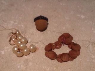 Antique Buttons Pearl,  Celluloid,  And Unique Acorn photo