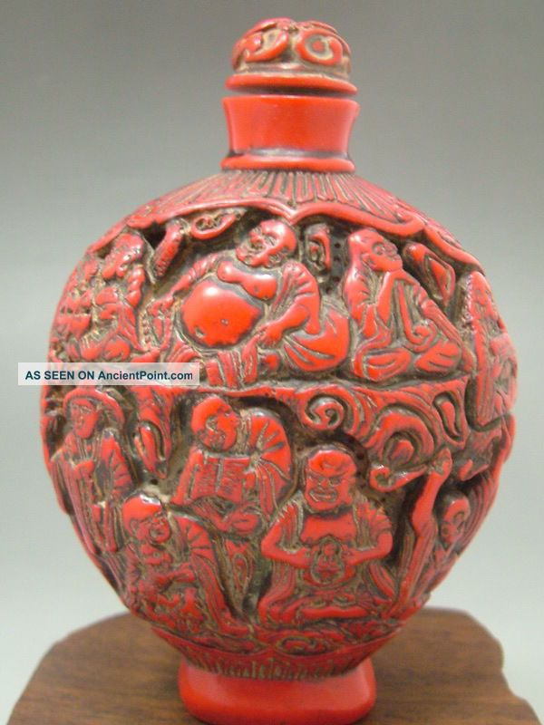 Oriental Vintage Chinese Hand - Carved Old Jade Snuff Bottle 