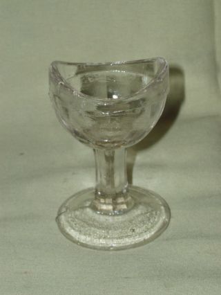 Antique Medical Ophthalmology Eye Washing Rinse Pedestal Glass Cup photo