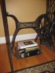 Antique Cast Iron Singer Sewing Machine Rustic Industrial Steampunk Table Desk 3 1800-1899 photo 3