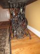 Antique Cast Iron Singer Sewing Machine Rustic Industrial Steampunk Table Desk 3 1800-1899 photo 4