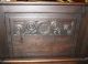 French Antique Art Deco Oak Full Size Bed With Rails. 1900-1950 photo 5