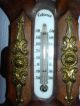 19th Century Black Forest Style Swedish Barometer. Carved Figures photo 4