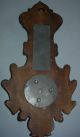 19th Century Black Forest Style Swedish Barometer. Carved Figures photo 5