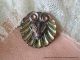 1710 – Stunning & Perfect Iridescent Black Glass Insect Motif Antique Button Buttons photo 1