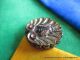 1710 – Stunning & Perfect Iridescent Black Glass Insect Motif Antique Button Buttons photo 4