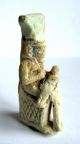 Circa.  550 B.  C Large Ancient Egypt Late Period Faiance Isis Amulet Pendant.  Vf Egyptian photo 2