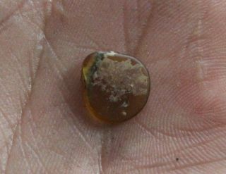 Ancient Roman Glass Pendant Bead With Color photo