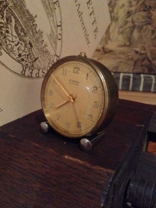 Cyma Amic Bedside Alarm Vintage Collectable Clock photo