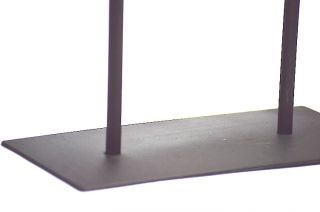 Metal Rod With Rectangular Base Stand For Display 8 