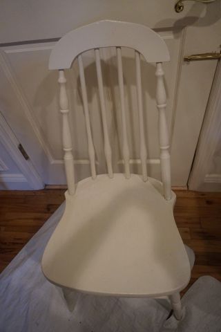 Chair Vintage Shabby White Windsor Chair photo