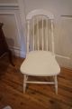 Chair Vintage Shabby White Windsor Chair Post-1950 photo 1