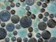 Vintage Mid Century Mosaic Tile Table Blues Gold Stars Hairpin Legs Needs Tlc Post-1950 photo 8