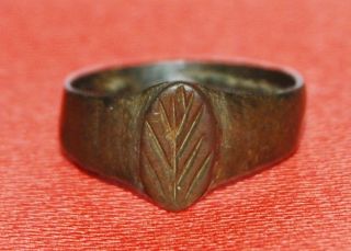 Tudor Engraved Ring - Circa 1550 Ad photo