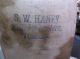 Antique S.  W.  Haney Philadelphia Stonewear Advertising Canning Crock Jar Crocks photo 1