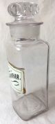Pv.  Canthar 1894 Apothecary Glass Bottle Jar Pharmaceutical F&s St Louis Bottles & Jars photo 2