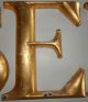 Vintage Goldleaf Metal Letters - S,  E,  & R - - S.  S.  Kresge Signs Primitives photo 2
