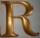 Vintage Goldleaf Metal Letters - S,  E,  & R - - S.  S.  Kresge Signs Primitives photo 3