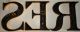 Vintage Goldleaf Metal Letters - S,  E,  & R - - S.  S.  Kresge Signs Primitives photo 4